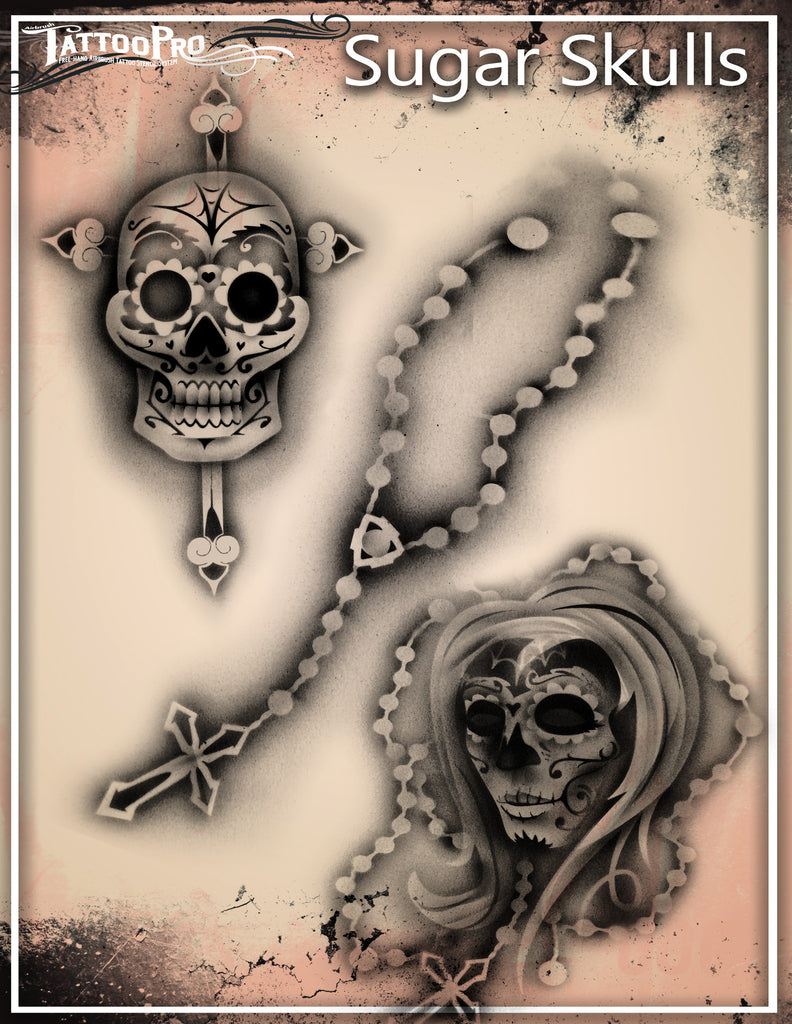 sugar skull pin up tattoo designs
