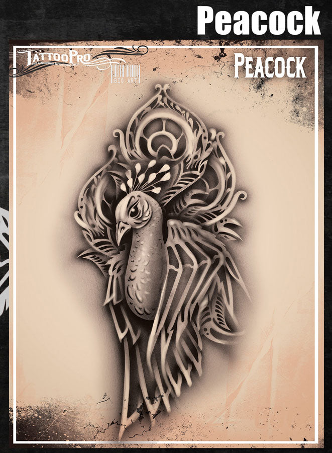 peacock tattoo on ribs