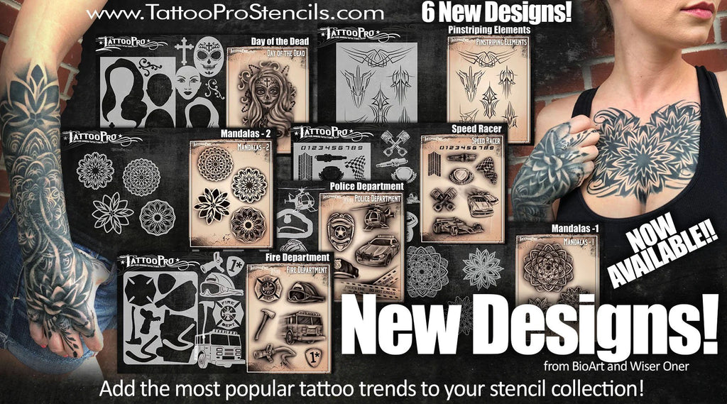 Realistic Tattoo Pro Stencil - Hunting & Fishing - SOBA – SOBA